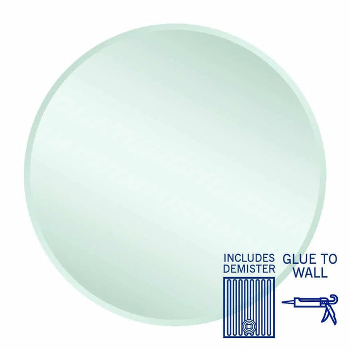 Ablaze Kent 18mm Bevel Round Mirror + Demister