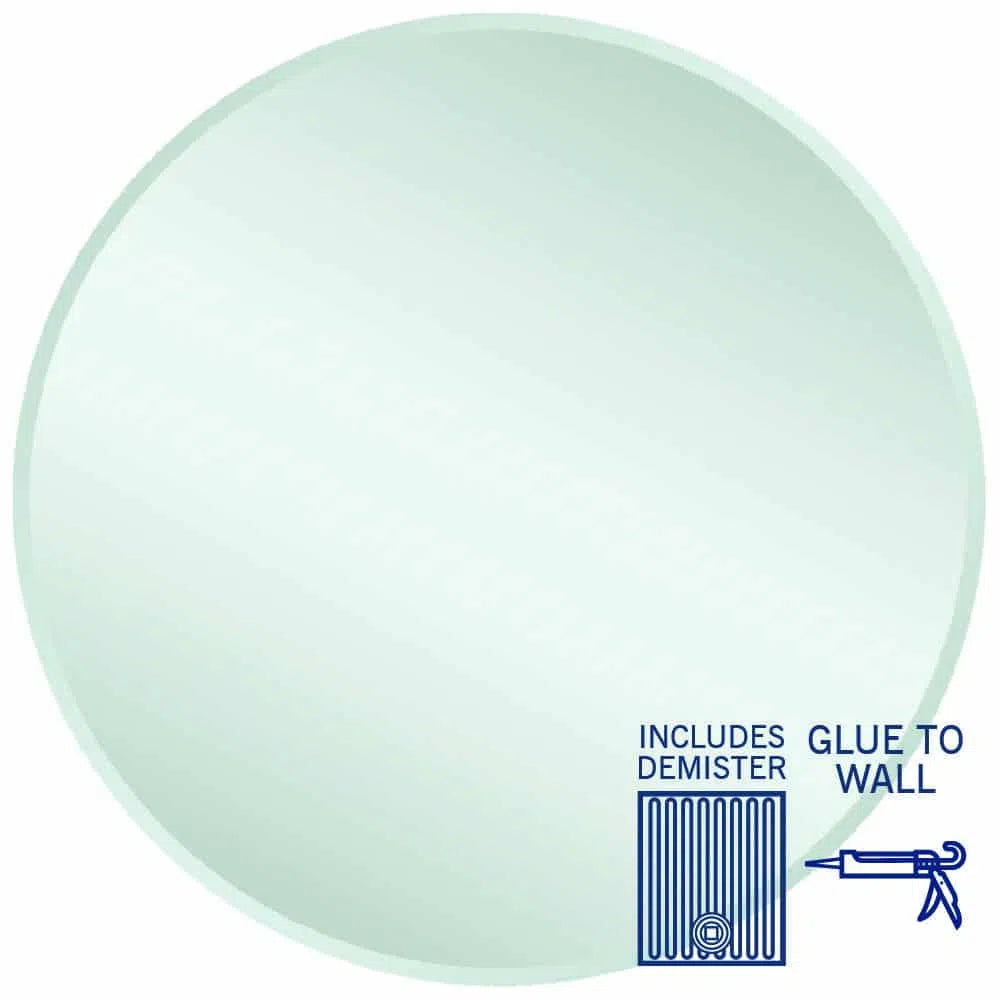 Ablaze Kent 18mm Bevel Round Mirror + Demister