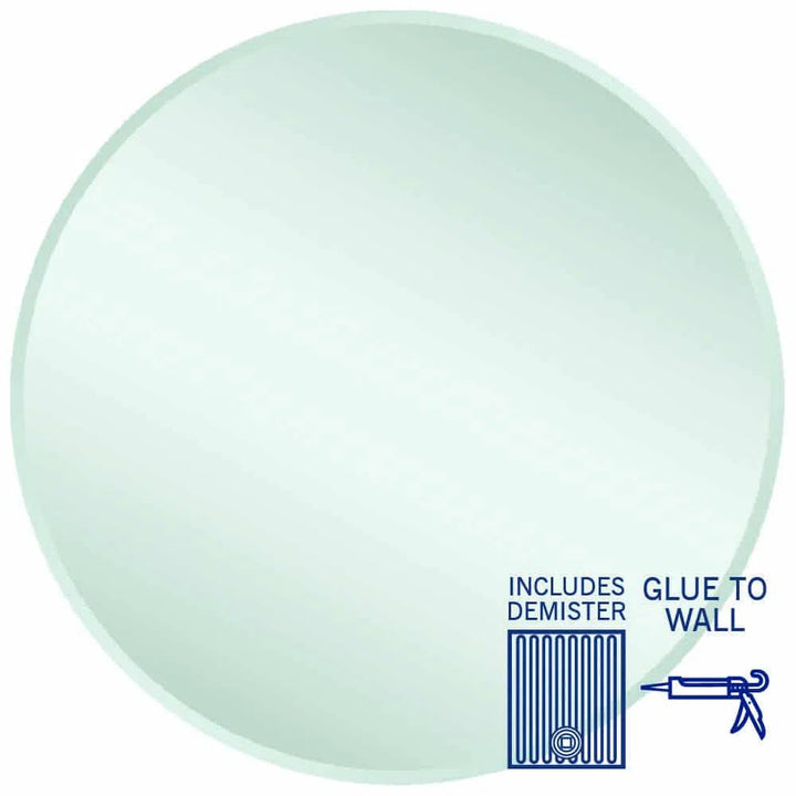 Ablaze Kent 18mm Bevel Round Mirror + Demister