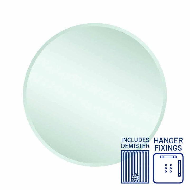 Ablaze Kent 18mm Bevel Round Mirror + Demister