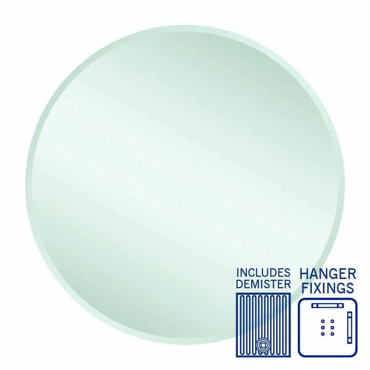 Ablaze Kent 18mm Bevel Round Mirror + Demister
