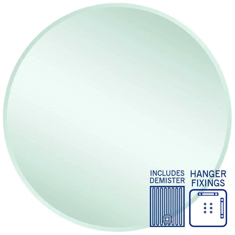 Ablaze Kent 18mm Bevel Round Mirror + Demister