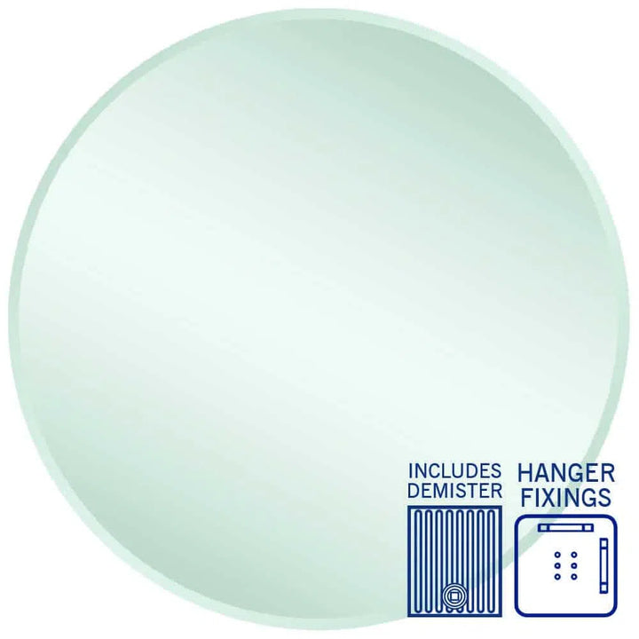 Ablaze Kent 18mm Bevel Round Mirror + Demister