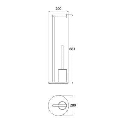 ADP Staten Freestanding Toilet Caddy