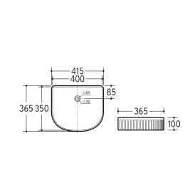 ADP Fluted Arch Basin