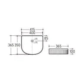 ADP Fluted Arch Basin