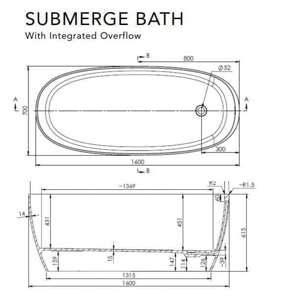 ADP Submerge Freestanding Bath