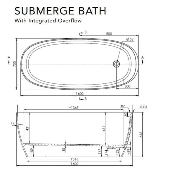 ADP Submerge Freestanding Bath