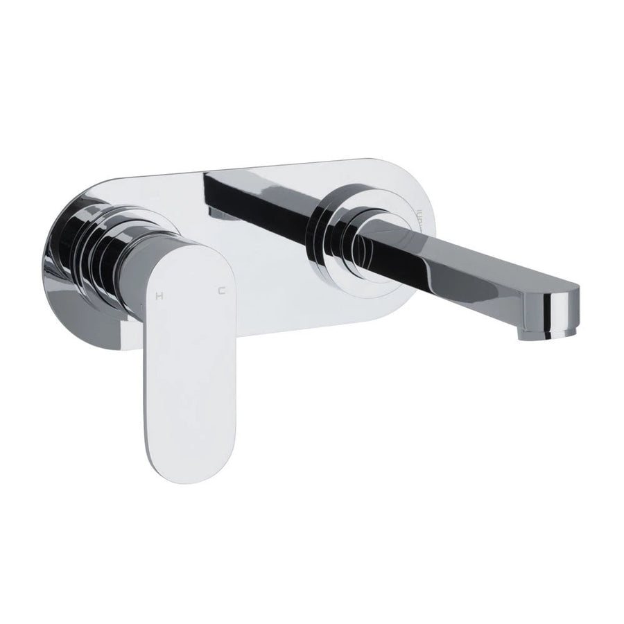 Alder Alder KALI Wall Basin/Bath Mixer Set Backplate Chrome / 220mm