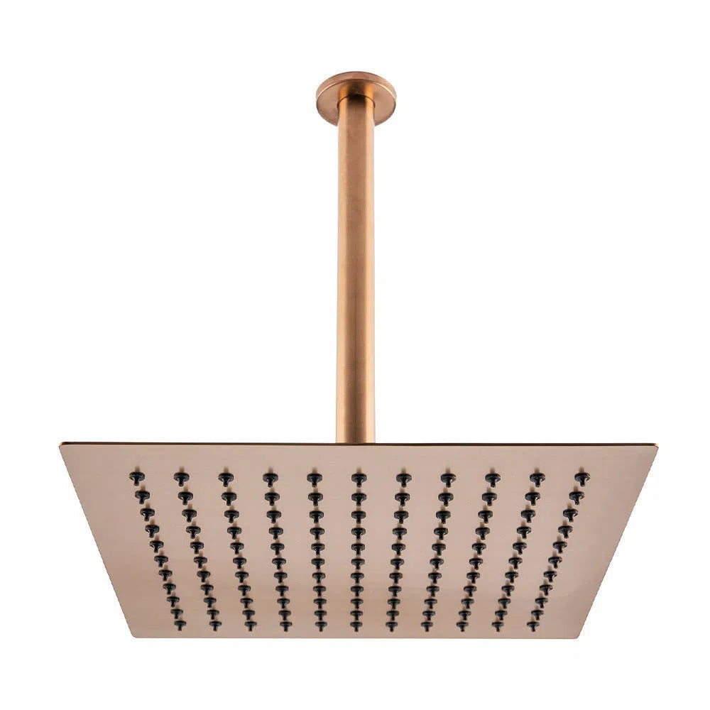 Alder LYNX Rain Shower Square + 300mm Ceiling Arm