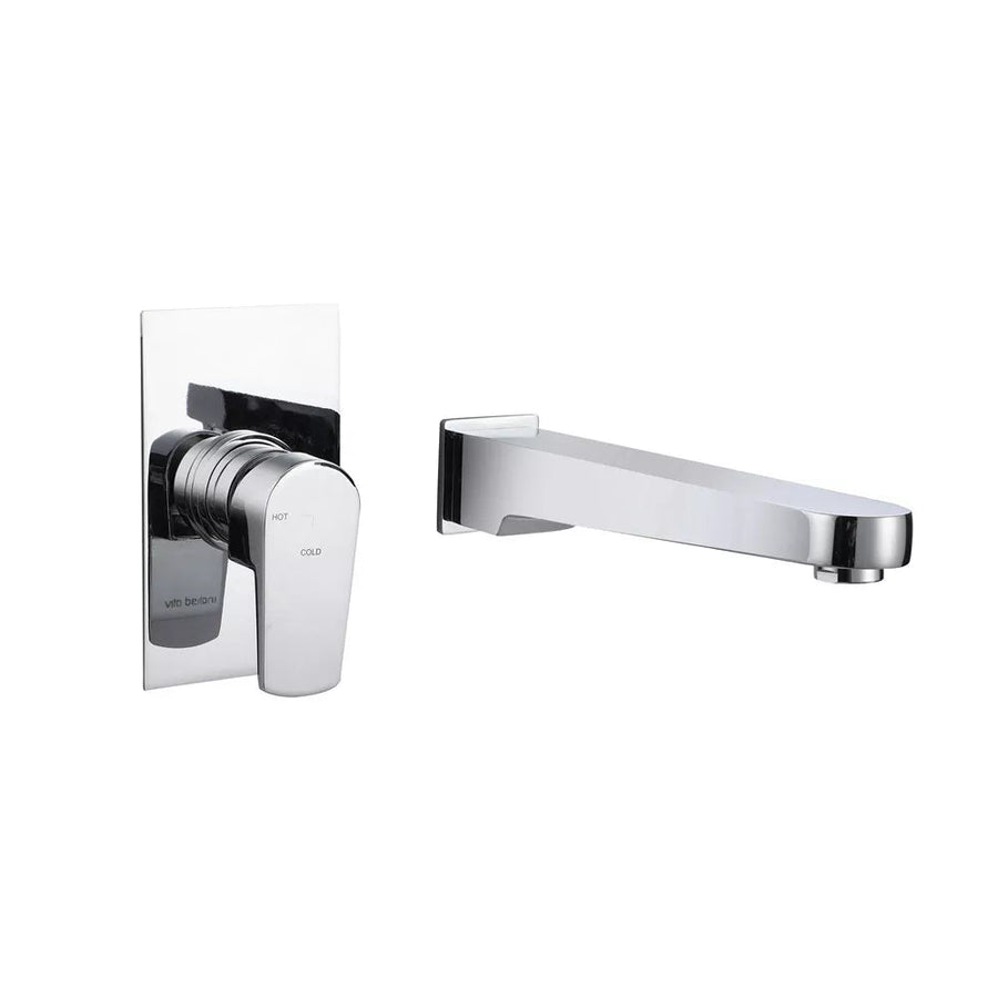 Alder Alder TAYA2 Wall Basin/Bath Mixer Set Chrome / 220mm