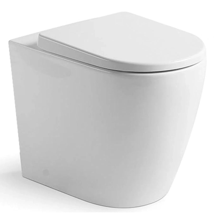 Toilets Argent Grace Neu (Compact) Hygienic Flush Wall Faced Toilet Pan & Seat Only