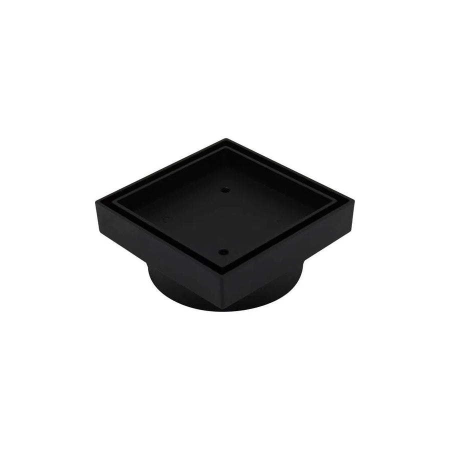 Floor Waste Art Australia Bermuda Square Tile Insert Matte Black 100mm