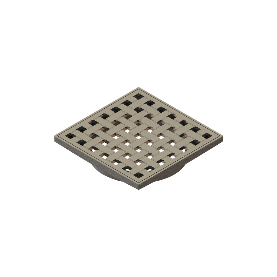 Floor Waste Art Australia Bounty Bathroomware Woven Organics Floor Waste Brushed Nickel