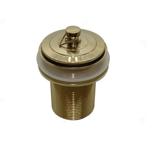 Bounty Bathroomware Brass Deluxe Plug & Waste, 32mm x 70mm, No Overflow