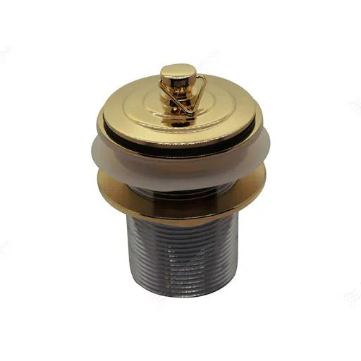 Bounty Bathroomware Brass Deluxe Plug & Waste, 32mm x 70mm, No Overflow