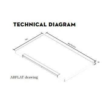 Artusi Flat BBQ Lid for ABBQ1B Gloss Black