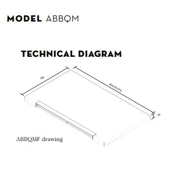 Artusi Flat BBQ Lid for ABBQM Stainless Steel