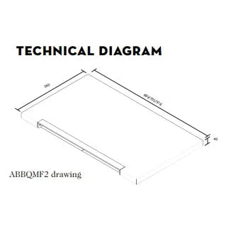 Artusi Flat BBQ Lid for ABBQM2 Stainless Steel