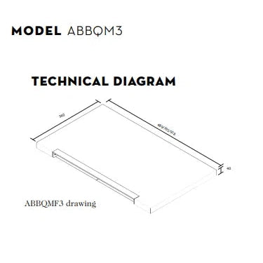 Artusi Flat BBQ Lid for ABBQM3 Stainless Steel