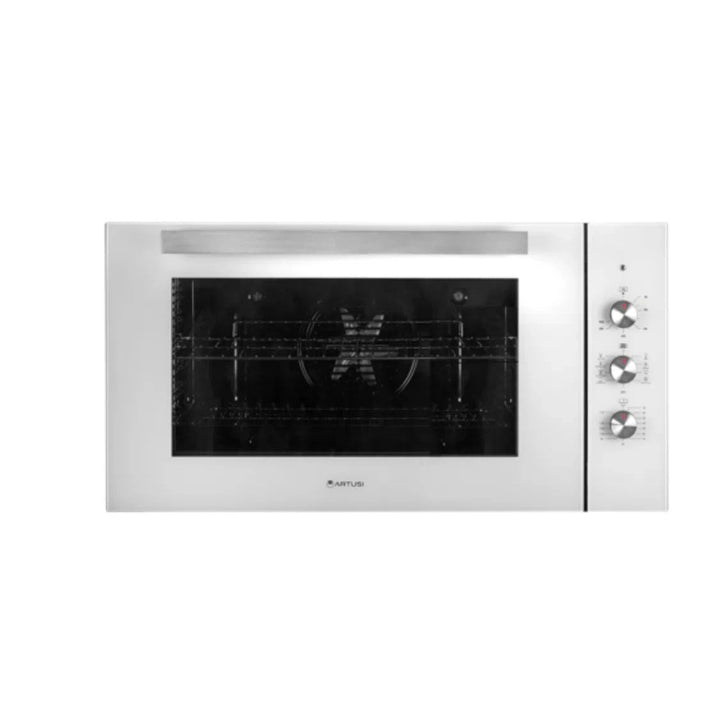 Artusi 90cm Built-In Oven White Glass