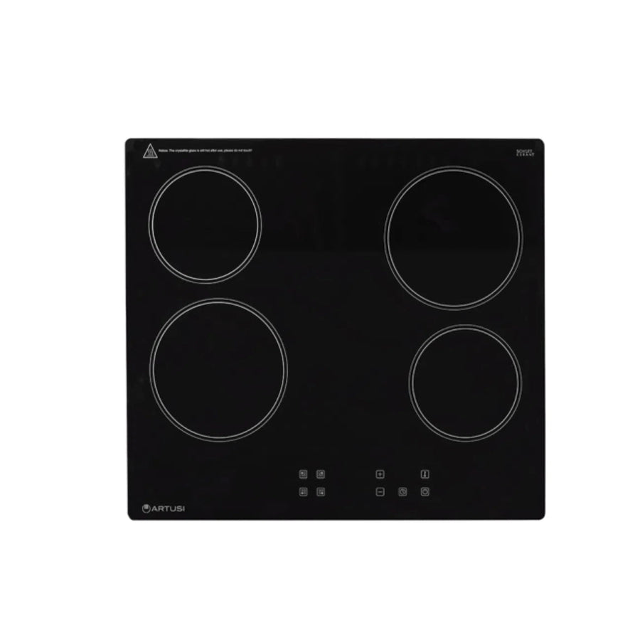 Ceramic Cooktop Artusi Artusi 60cm Ceramic Cooktop Black Glass CACC1A