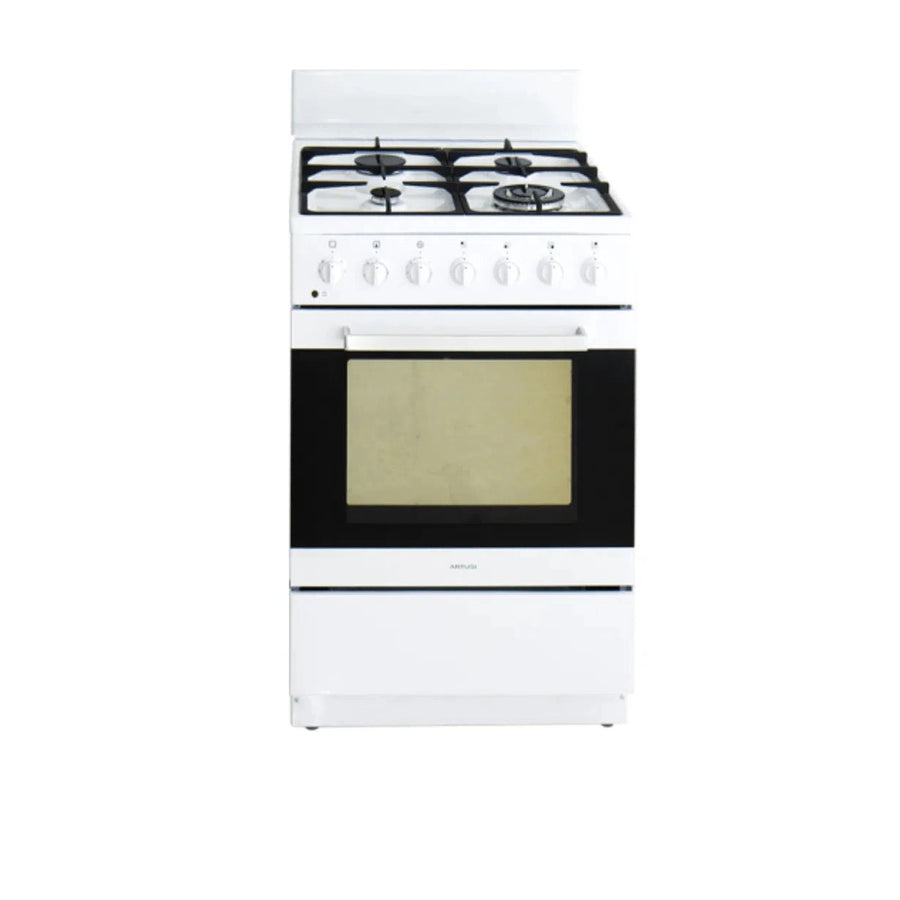 Freestanding Oven Artusi Artusi 60cm Dual Fuel Oven/Stove With Gas Hob White AFGE6070W