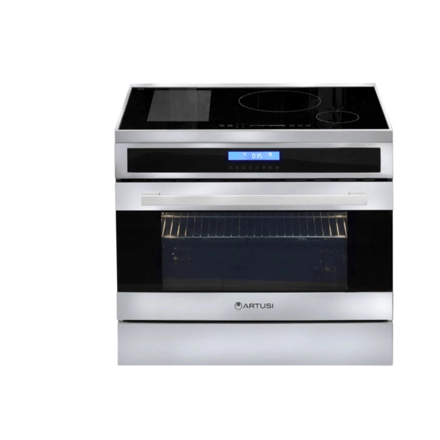 Freestanding Oven Artusi Artusi 90cm Freestanding Cooker & Induction Hob Stainless Steel CAFI95X