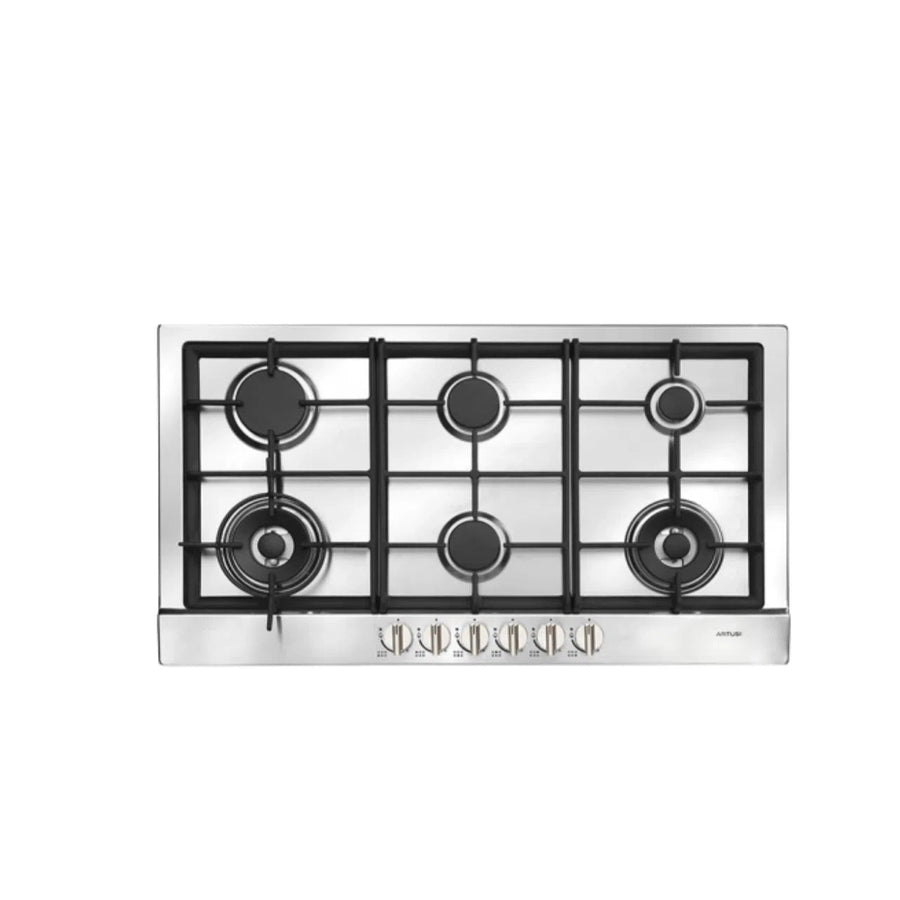 Gas Cooktop Artusi Artusi 90cm Gas Cooktop Stainless Steel AGH90XFFD