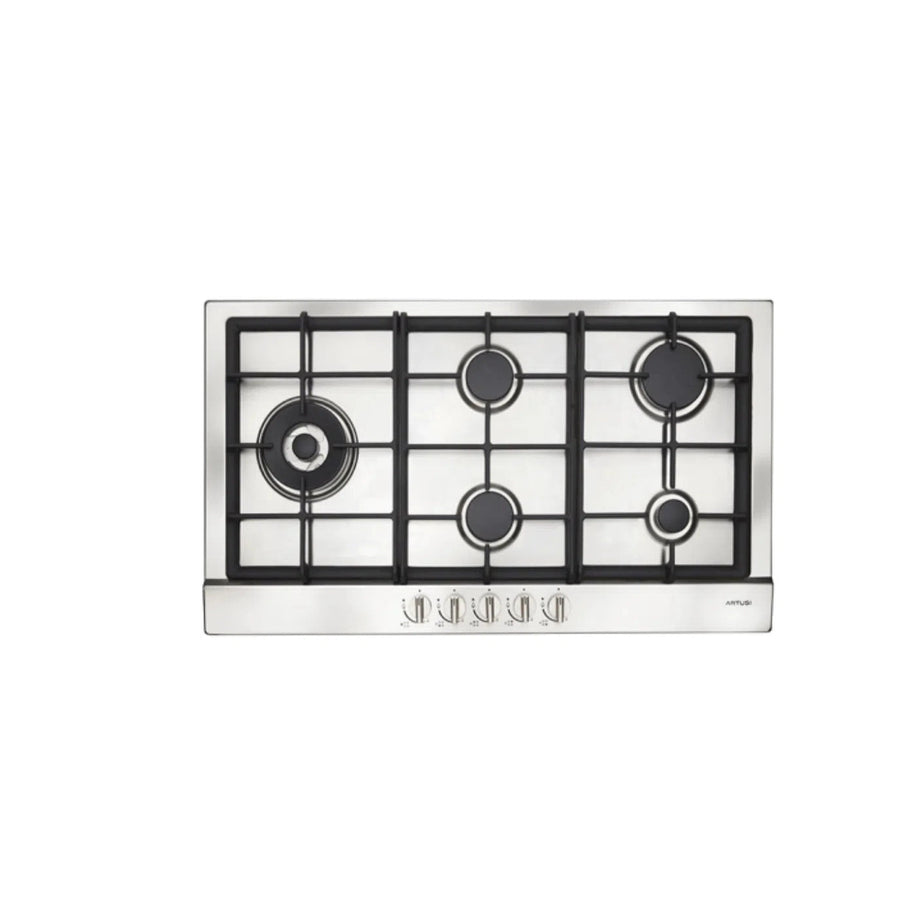 Gas Cooktop Artusi Artusi 90cm Gas Cooktop Stainless Steel AGH91XFFD