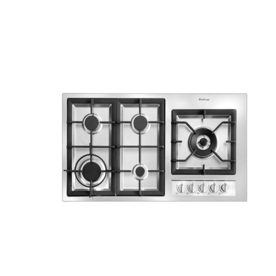 Gas Cooktop Artusi Artusi 90cm Gas Cooktop Stainless Steel AGH92XFFD