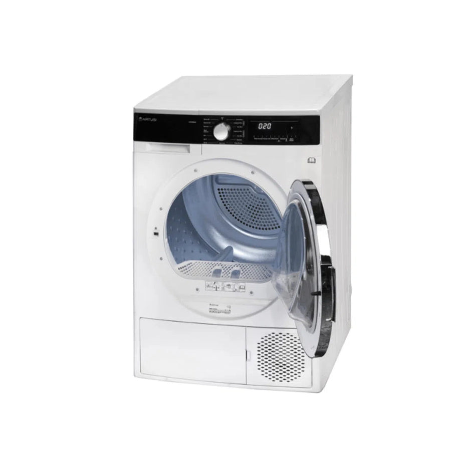 Heat Pump Dryer Artusi Artusi 8kg Front Load Heat Pump Clothes Dryer White AHPD8000W