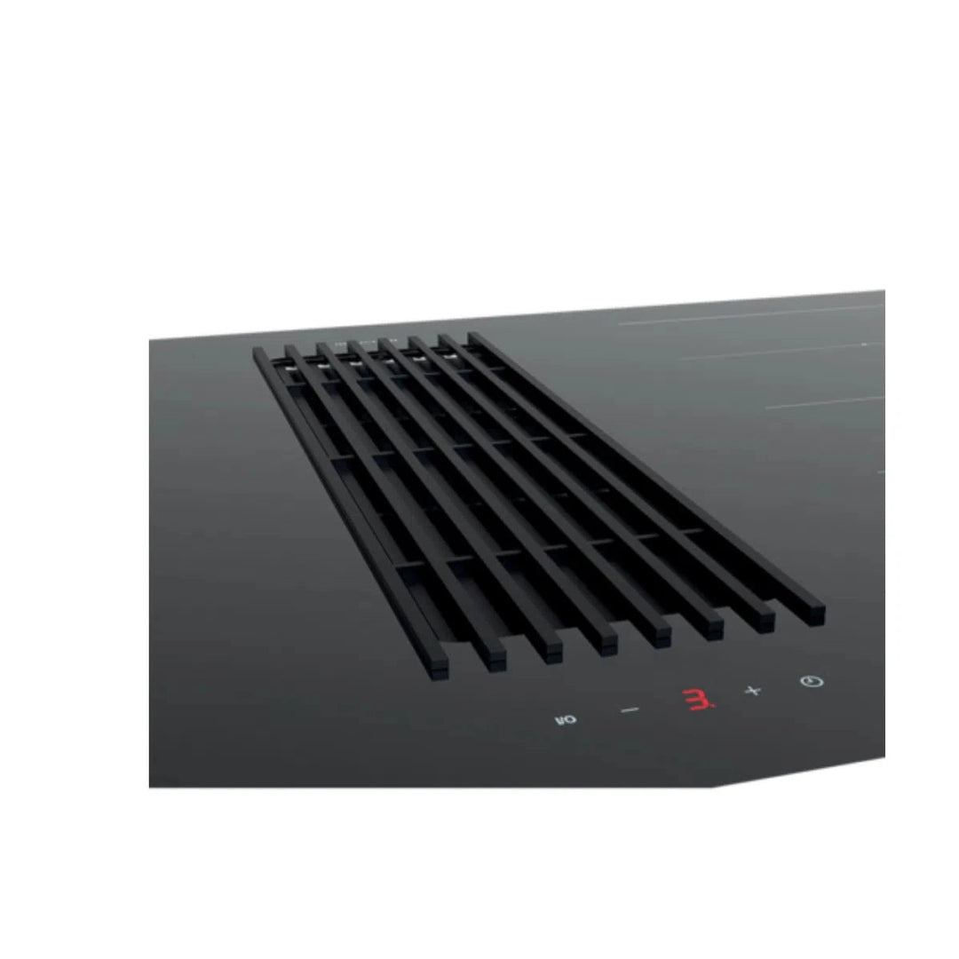 Artusi 90cm Induction Cooktop With Integrated Downdraft Black
