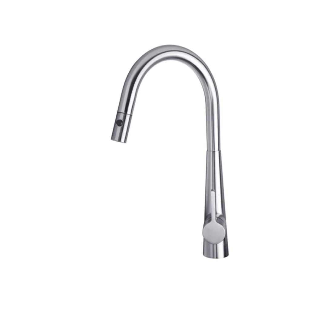 Artusi Gooseneck Mixer Tap With Pull Out Hose Matte Black