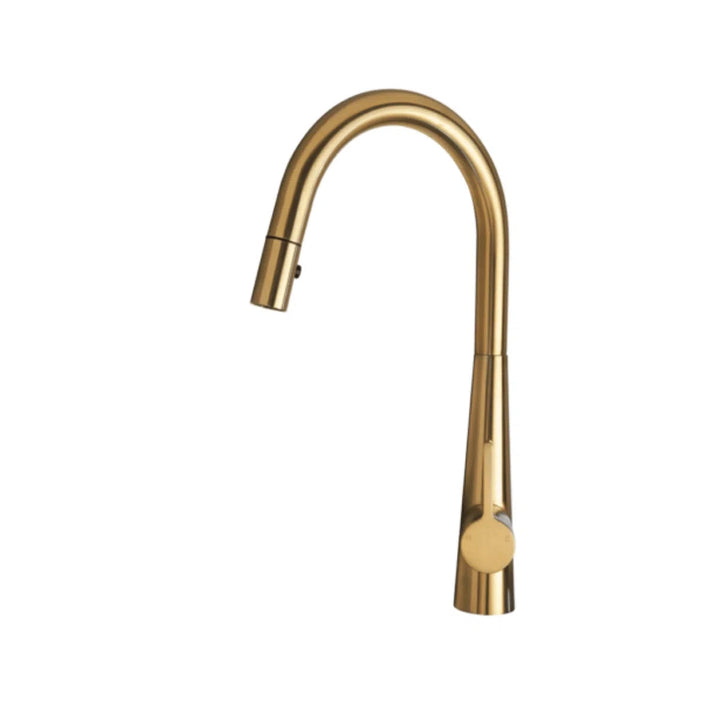 Artusi Gooseneck Mixer Tap With Pull Out Hose Matte Black