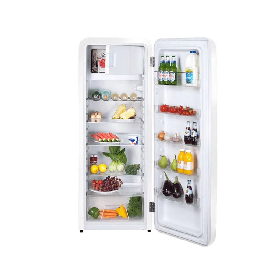 Artusi Retro Style Top Mount Manual Defrost Fridge/Freezer 277L