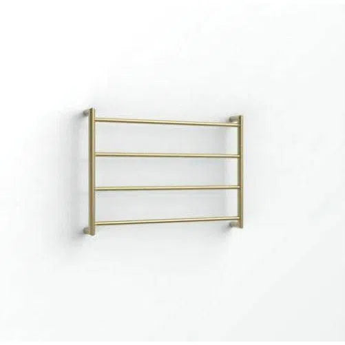 Heated Towel Ladders Avenir Abask Heated Towel Ladder - 55cm Height - PVD Brushed Brass / Gold 55 x 75cm
