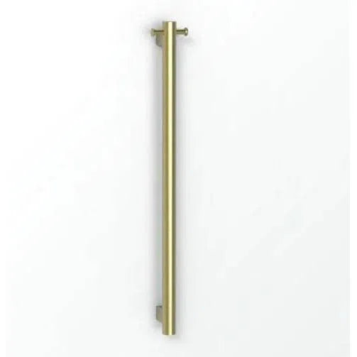 Heated Towel Ladders Avenir Grab Vertical Heated Rail - 90cm / PVD Brushed Brass / Gold
