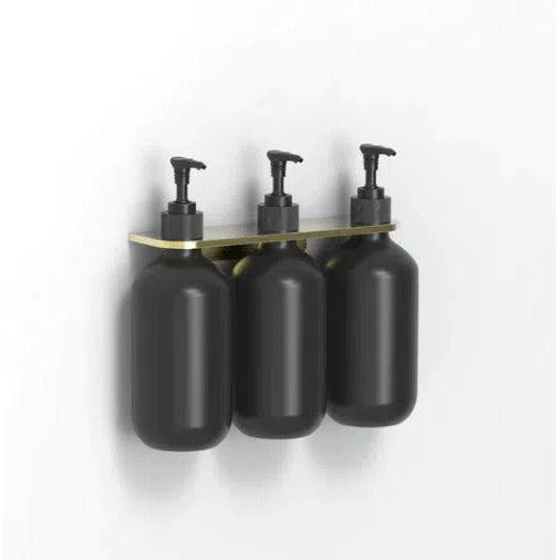 Avenir Universal Lotion Bottle Holder - PVD Brushed Brass / Gold