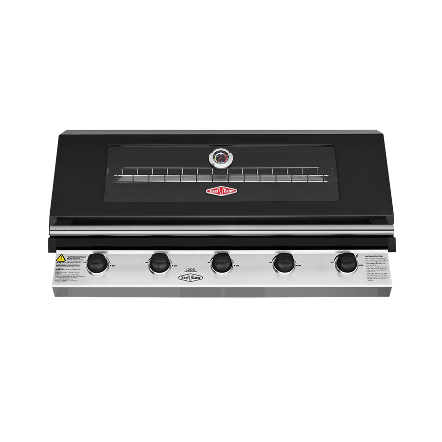 Built In BBQ BeefEater BeefEater 1200 Series 5 Burner Built In BBQ Black