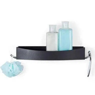 Bathroom Caddies Better Living Products Better Living Clever Flip Shower Shelf - Matte Black
