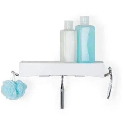 Bathroom Caddies Better Living Products Better Living Clever Flip Shower Shelf - Matte White