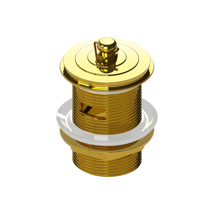 Bounty Bathroomware Brass Deluxe Plug & Waste, 40mm x 70mm, With Overflow