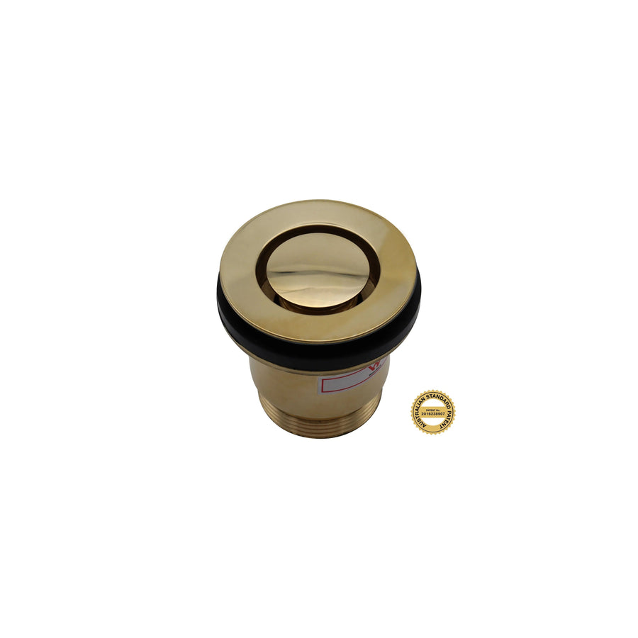 Wastes Bounty Bathroomware Bounty Bathroomware Polished Brass Pop Down Plug & Waste Bath Polished Brass