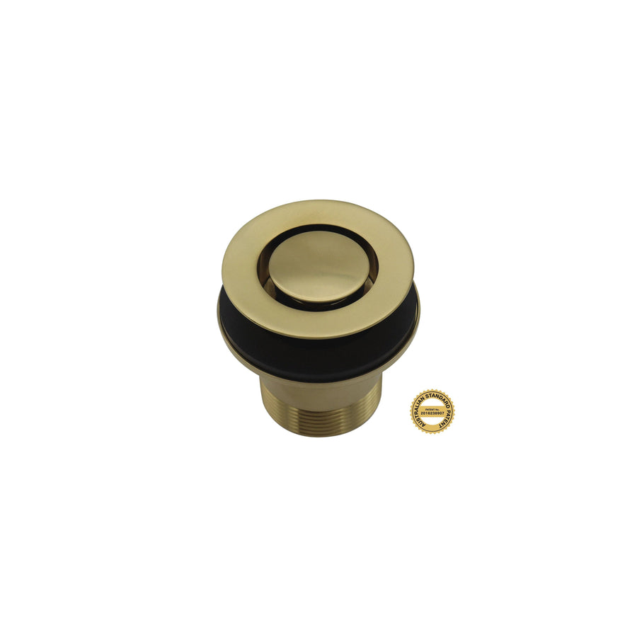 Wastes Bounty Bathroomware Bounty Bathroomware Pop Down Plug & Waste Brushed Gold / Bath