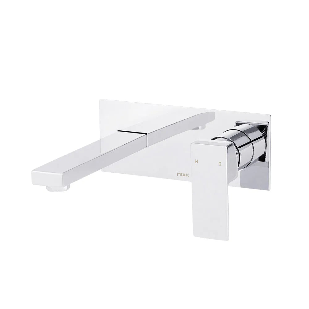 Brasshards Basin Wall Mixer Kubos Mixx