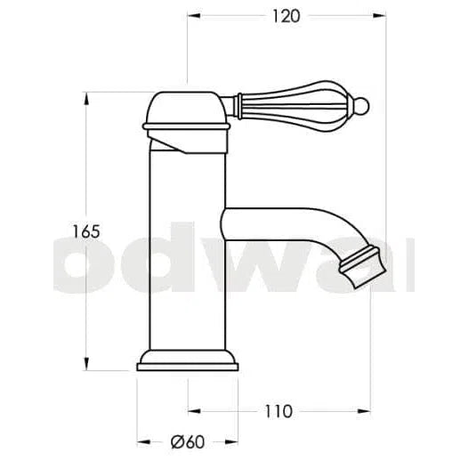 Basin Mixer Brodware Brodware Paris Basin Mixer, Single Lever