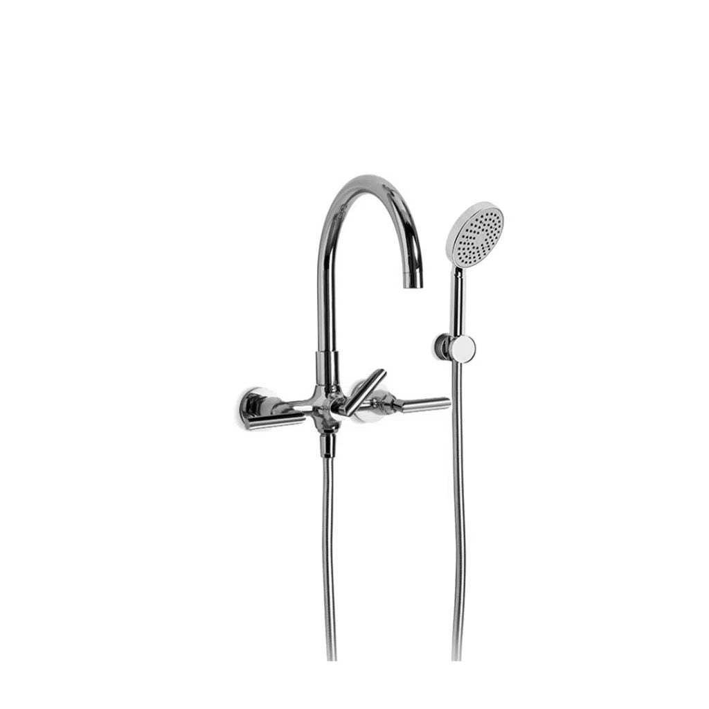 Brodware City Plus Bath Mixer with Multi-Function Shower and D Levers