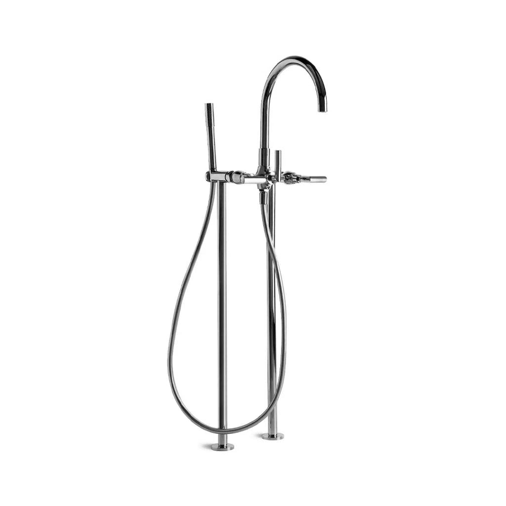 Brodware City Plus Floor Mounted Bath Mixer with D Levers