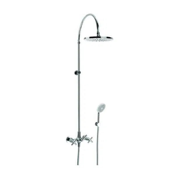 Hand Shower Brodware Brodware City Plus Exposed Shower Diverter Set 225mm Shower Rose And Single Function Hand Shower